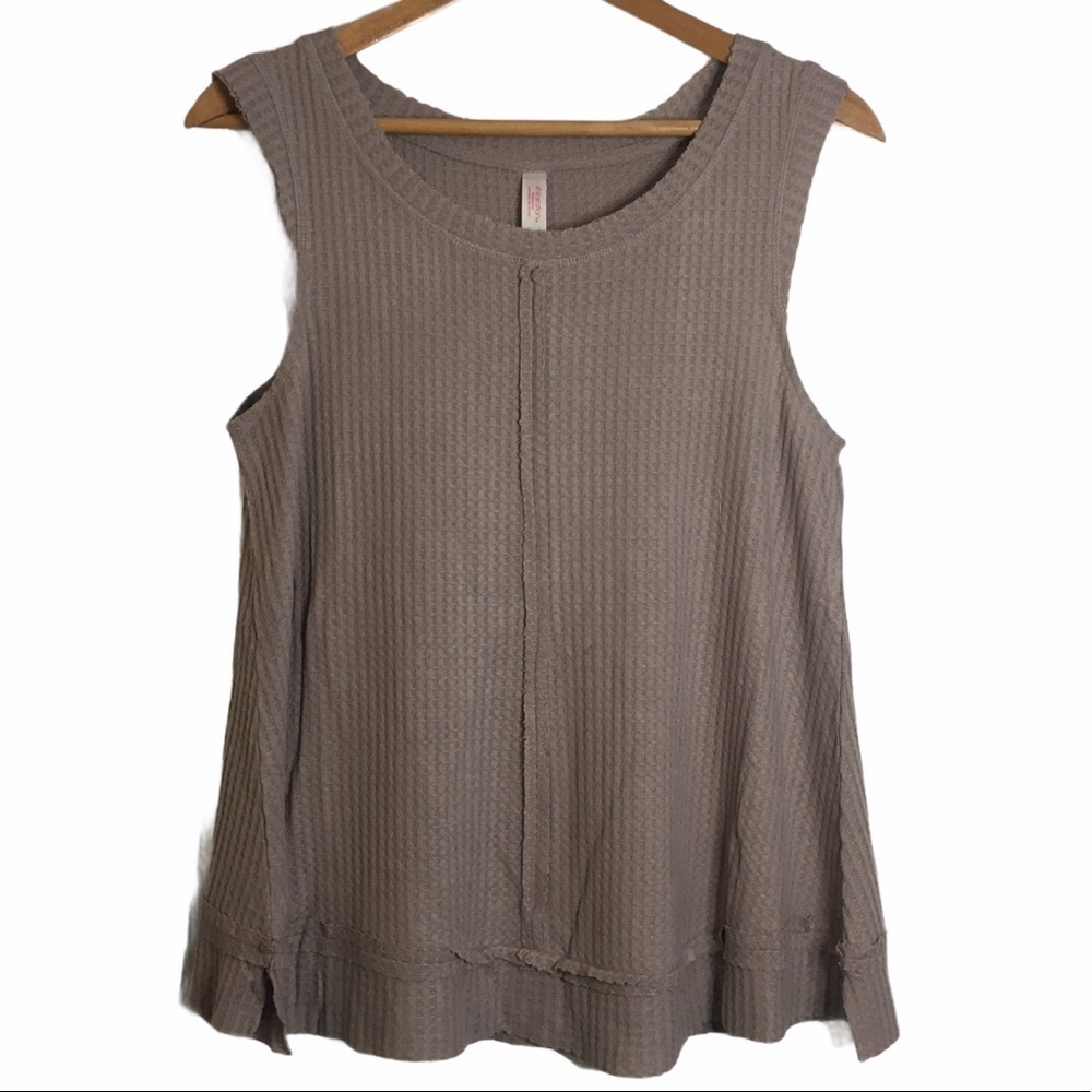 Xhilaration Soft Tan Knit Tank Top Sleepwear Pajama Medium M Brown Neutral